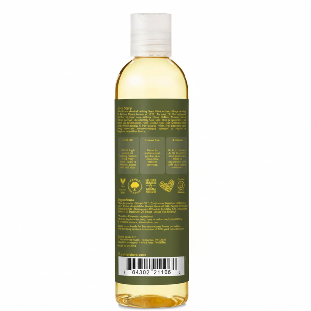 Shea Moisture Olive & Green Tea Bath, Body & Massage Oil 236ml