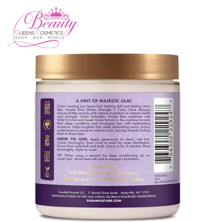 SheaMoisture Purple Rice Water Strength + Colour Care Masque 227g | Color & Strength