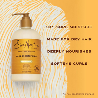 Shea Moisture Raw Shea Butter Deep Moisturizing Conditioner 384ml | Curly & Coily Hair
