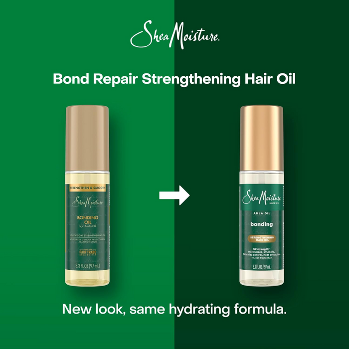Shea moisture amla oil bonding hair oil for strengthening repair and frizz control shine treatment