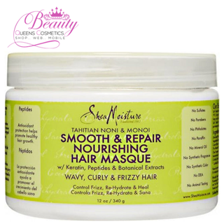 Shea Moisture Tahitian Noni & Monoi Hair Masque 340g | Smooth & Repair Hair