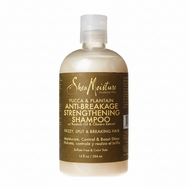 SheaMoisture yucca and plantain anti breakage strengthening shampoo 384ml sulfate free shampoo for weak damaged hair strengthening repair and frizz control
