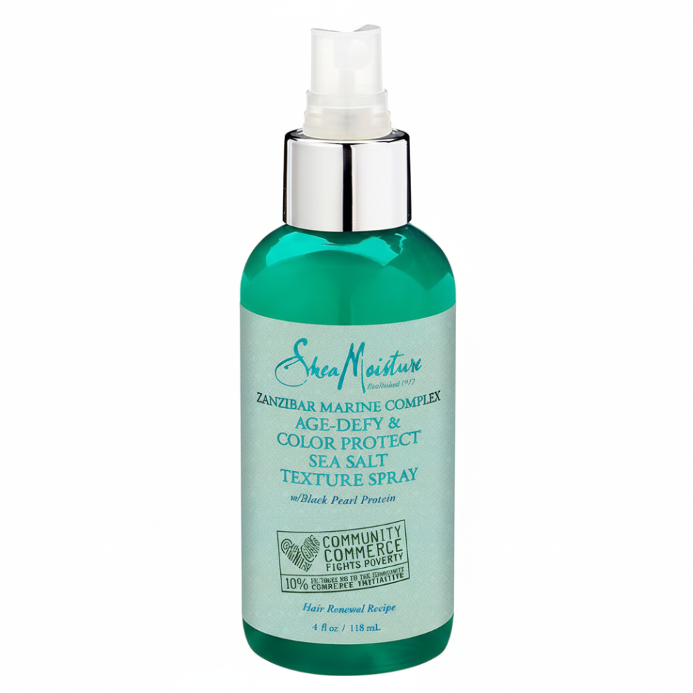 SheaMoisture zanzibar marine complex texture spray 118ml volume beach waves color protect lightweight hair styling spray