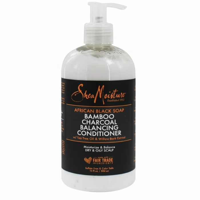 SheaMoisture African Black Soap Bamboo Charcoal Conditioner 13oz | Detox & Hydrate