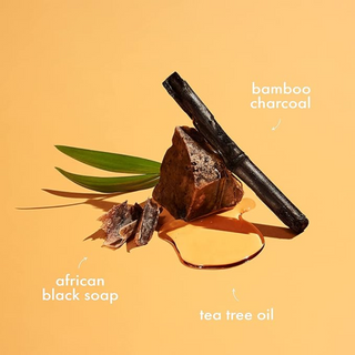 SheaMoisture African black soap bamboo charcoal purification hair masque 12oz detox and hydrate scalp cleansing treatment for healthy hair