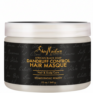 SheaMoisture African black soap dandruff control hair masque 384ml soothing hydrating scalp treatment for flakes and itchy scalp
