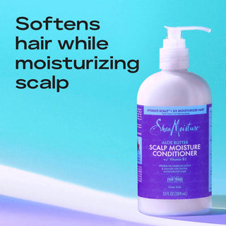 sheamoisture aloe butter scalp moisture conditioner hydrate strengthen soft smooth healthy hair frizz control 13 fl oz