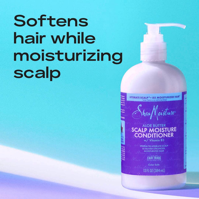 SheaMoisture Aloe Butter Conditioner | Scalp Moisture & Strengthen Hair 13oz