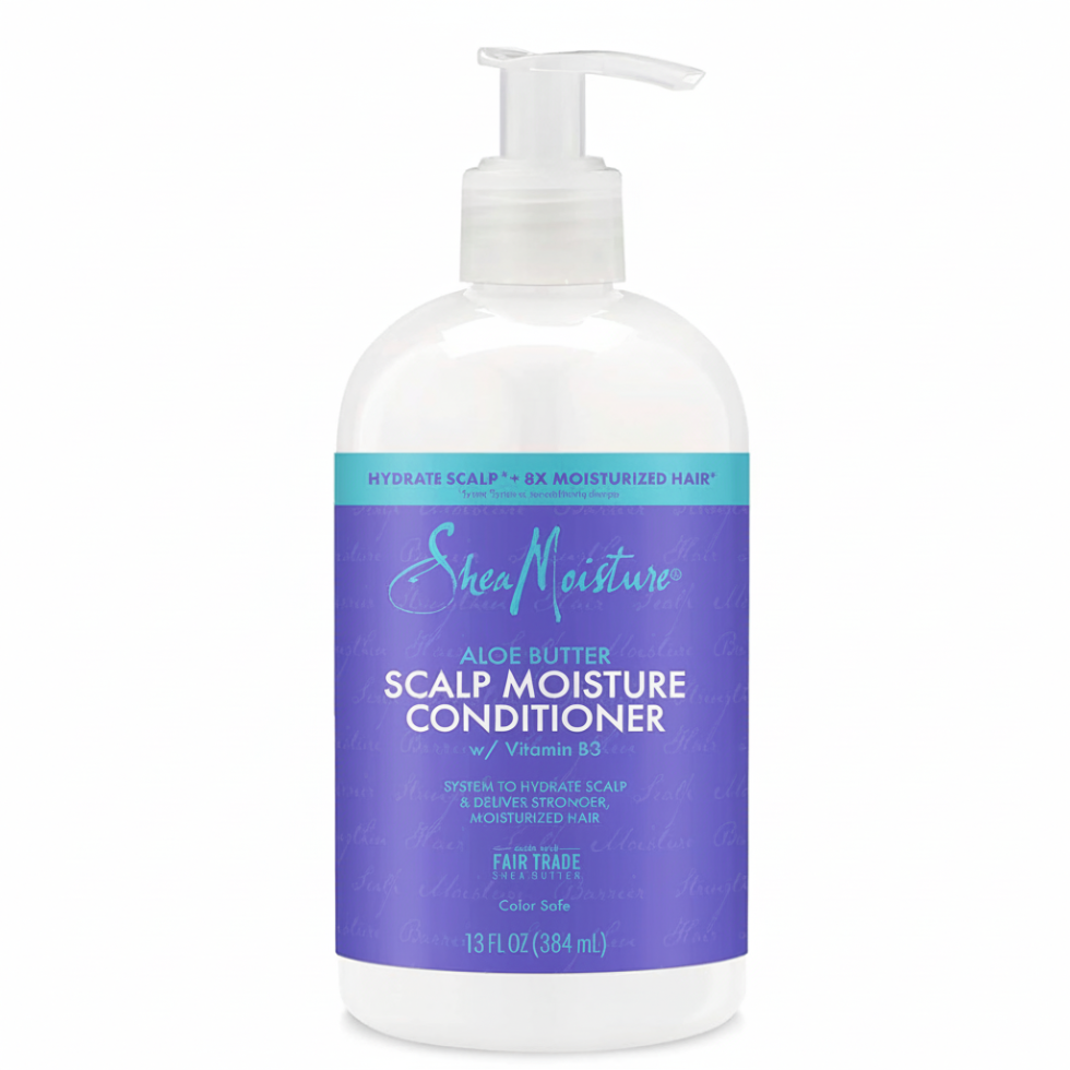 sheamoisture aloe butter scalp moisture conditioner hydrate strengthen soft smooth healthy hair frizz control 13 fl oz