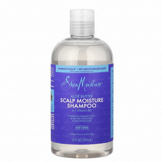 sheamoisture aloe butter scalp moisture shampoo hydrate strengthen gentle cleansing soft smooth healthy hair 13 fl oz