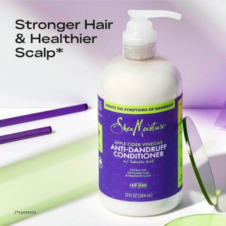 sheamoisture apple cider vinegar anti dandruff conditioner scalp care hydrate soften smooth frizz control healthy hair 384ml