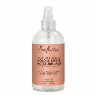 SheaMoisture coconut and hibiscus hold and shine moisture mist 237ml frizz free curl refreshing hydrating hair spray
