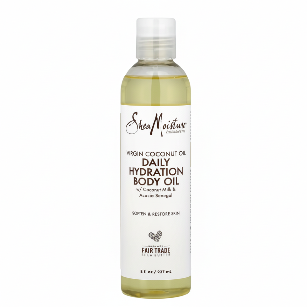 sheamoisture virgin coconut oil body oil deep hydration soft smooth glowing skin lightweight non greasy 8 fl oz