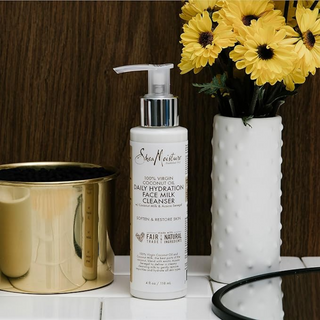 sheamoisture virgin coconut oil face milk cleanser gentle hydrating daily skincare soft smooth glowing skin 3.8oz