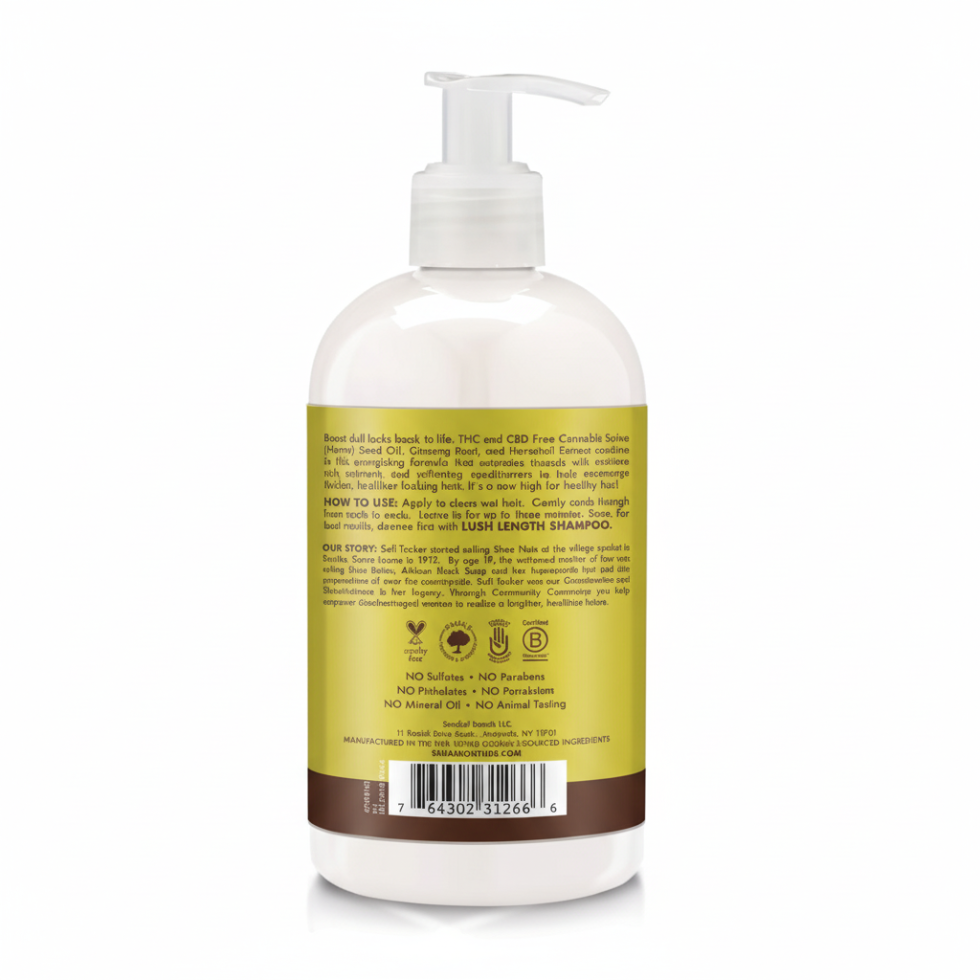 sheamoisture cannabis sativa hemp seed oil conditioner strengthen lengthen hydrate soft smooth frizz control healthy hair 384ml