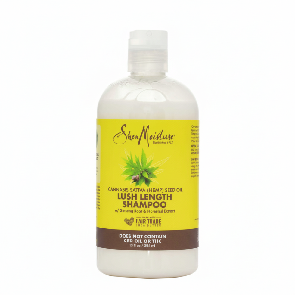 sheamoisture hemp seed oil shampoo cleanse strengthen lengthen hydrate soft smooth healthy hair 384ml