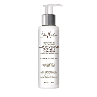 sheamoisture hydrating facial wash virgin coconut oil coconut milk gentle cleanser soft smooth hydrated skin