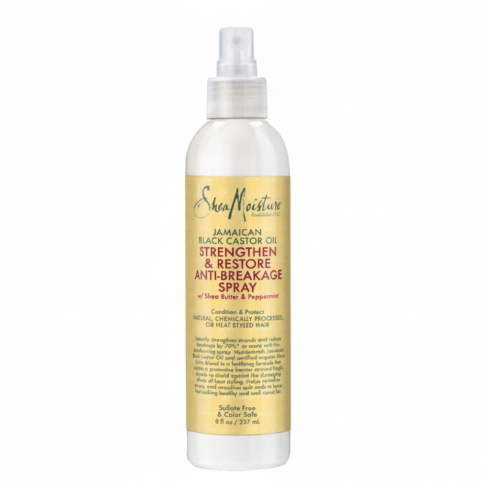 SheaMoisture Jamaican Black Castor Oil Anti-Breakage Spray 8oz | Strengthen Hair