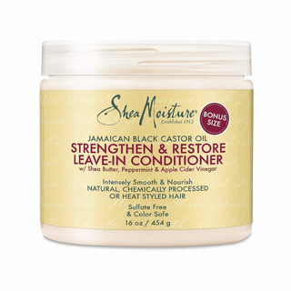 SheaMoisture Jamaican black castor oil leave in conditioner 340ml repair and hydrate hair strengthening detangling leave in treatment for damaged hair