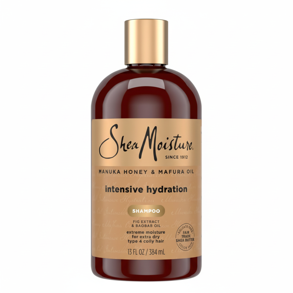 SheaMoisture manuka honey and mafura oil intensive hydrating shampoo 384ml moisturizing sulfate free shampoo for dry frizzy and damaged hair
