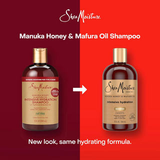 SheaMoisture manuka honey and mafura oil intensive hydrating shampoo 384ml moisturizing sulfate free shampoo for dry frizzy and damaged hair
