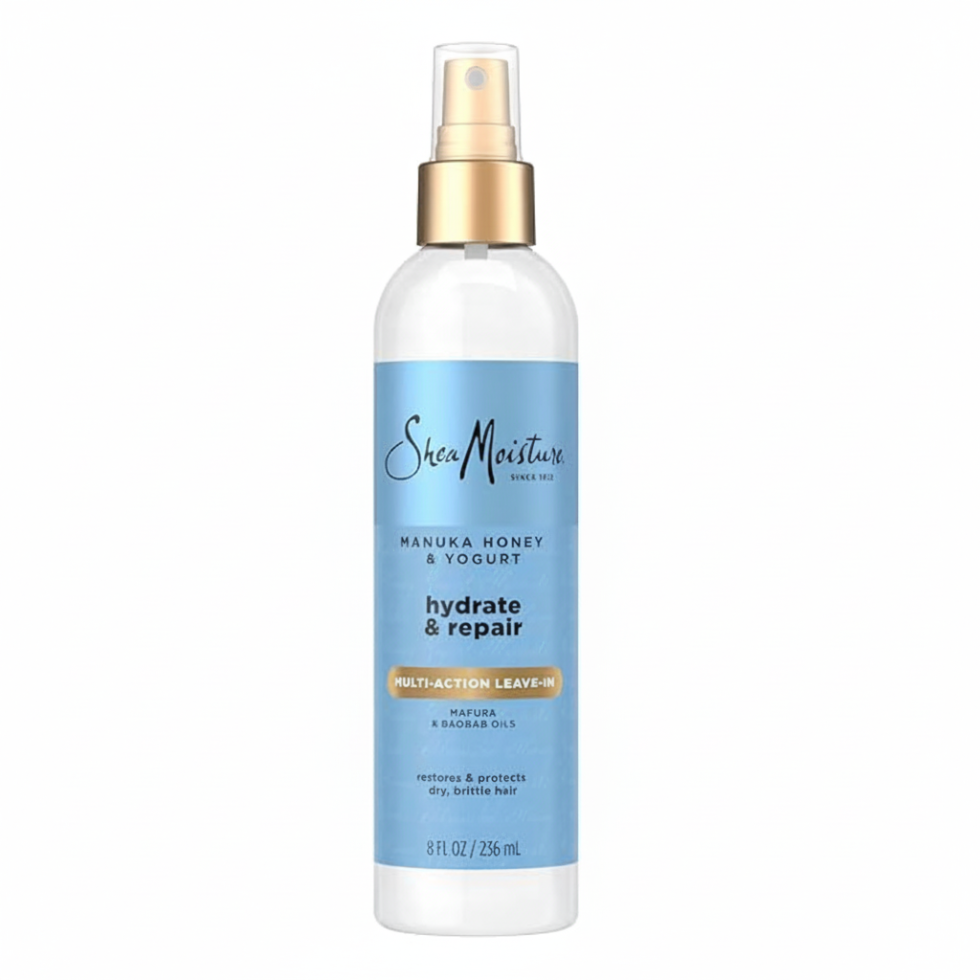 SheaMoisture manuka honey and yogurt multi action leave in 237ml hydrating repairing detangling treatment for soft strong frizz free hair
