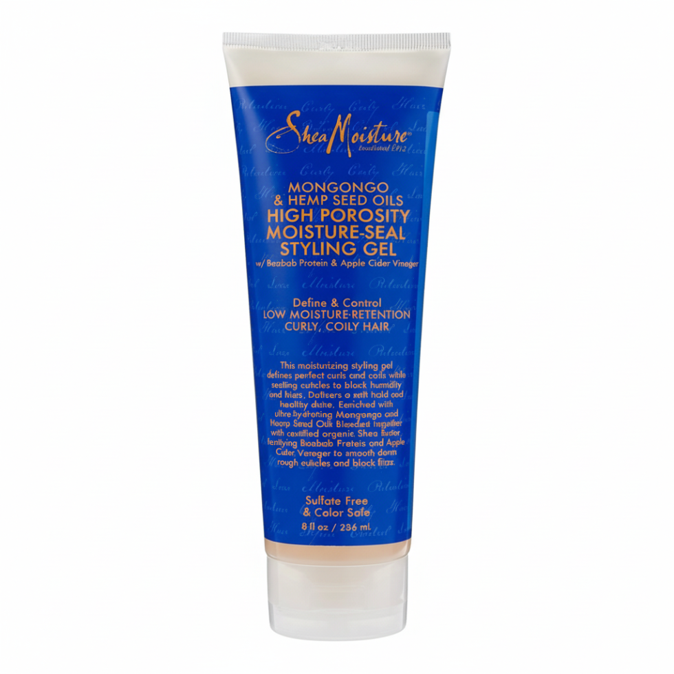 sheamoisture mongongo hemp seed styling gel high porosity moisture seal curl defining frizz control hair gel