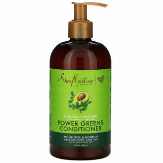 SheaMoisture moringa and avocado power greens conditioner 384ml hydrate and nourish hair moisturizing conditioner for soft and healthy hair