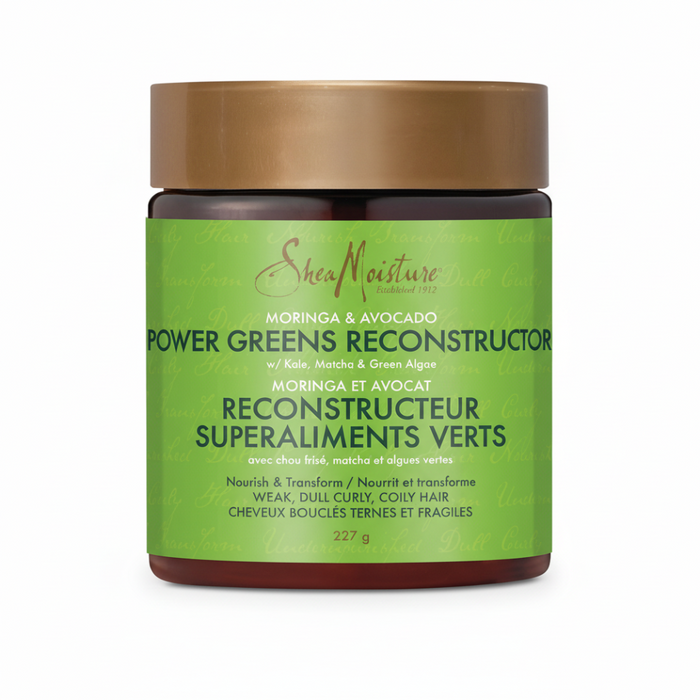 SheaMoisture moringa and avocado power greens reconstructor 227g repair and strengthen hair treatment for damaged dry and weak strands