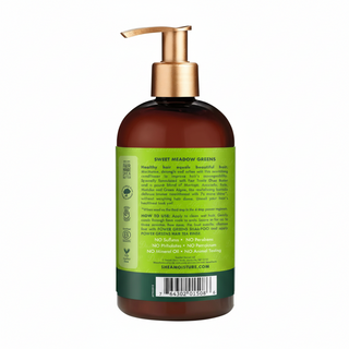 SheaMoisture moringa and avocado power greens shampoo 384ml gentle hydrating cleansing shampoo for nourished soft and healthy hair