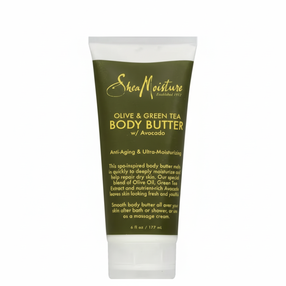 sheamoisture olive green tea body butter anti aging hydrating smooth soft glowing skin