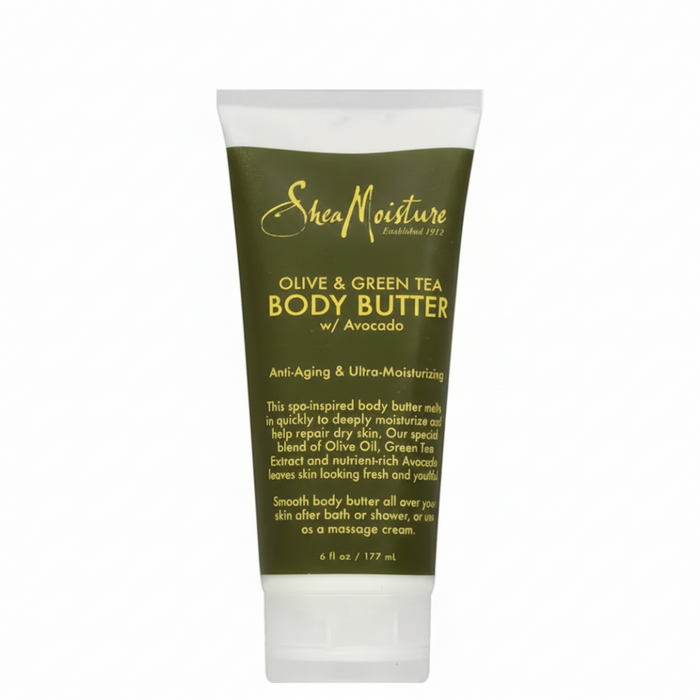 sheamoisture olive green tea body butter anti aging hydrating smooth soft glowing skin