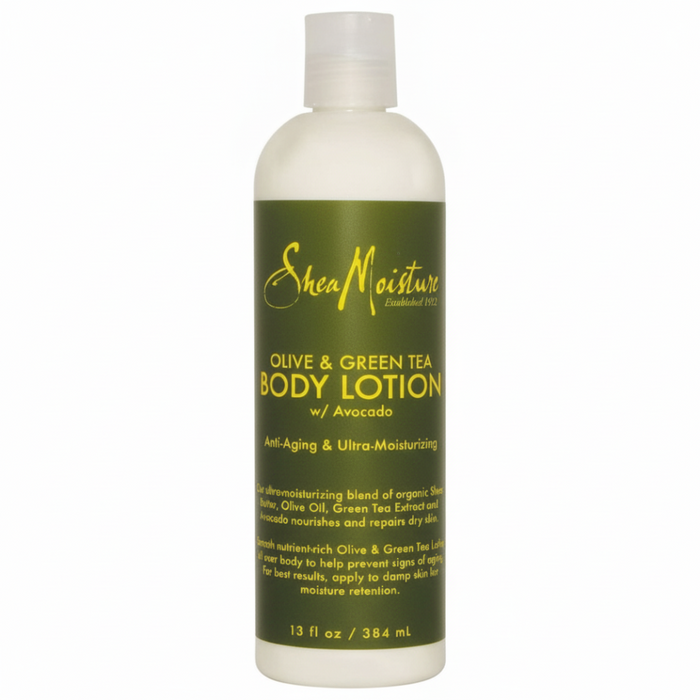 sheamoisture olive green tea body lotion anti aging hydrating smooth soft glowing skin