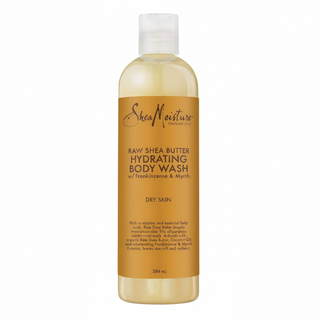 shea moisture raw shea butter body wash frankincense myrrh dry skin hydrating nourishing shower gel