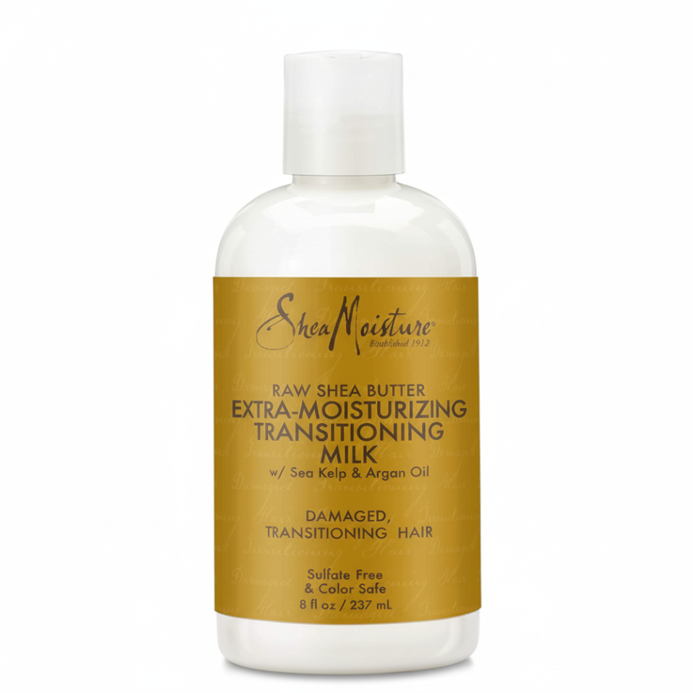 SheaMoisture raw shea butter extra moisturizing transitioning milk 237ml hydrating curl defining leave in treatment for soft smooth frizz free hair
