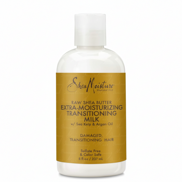SheaMoisture raw shea butter extra moisturizing transitioning milk 237ml hydrating curl defining leave in treatment for soft smooth frizz free hair
