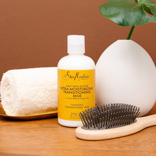 SheaMoisture raw shea butter extra moisturizing transitioning milk 237ml hydrating curl defining leave in treatment for soft smooth frizz free hair
