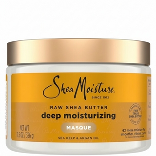 SheaMoisture raw shea butter deep moisturizing masque for hydrating repairing and softening curly hair