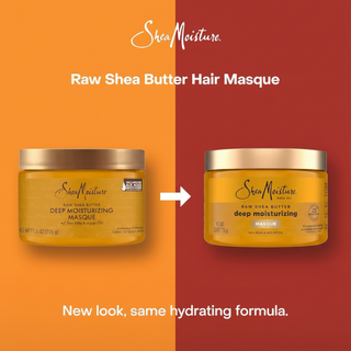 SheaMoisture raw shea butter deep moisturizing masque for hydrating repairing and softening curly hair