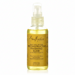 SheaMoisture raw shea butter reconstructive finishing elixir 118ml hair repair shine frizz control lightweight nourishing hair treatment
