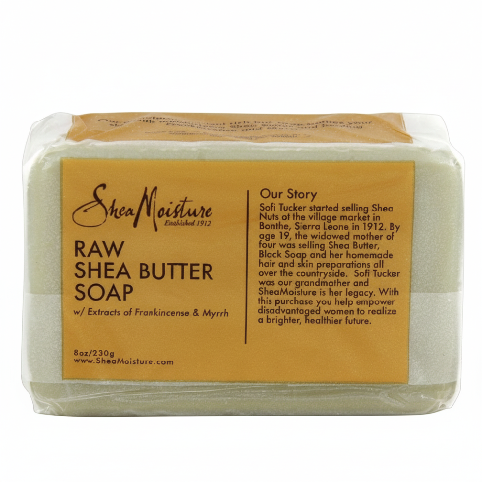 shea moisture raw shea butter soap 8oz deep hydrating natural cleansing bar for soft smooth skin