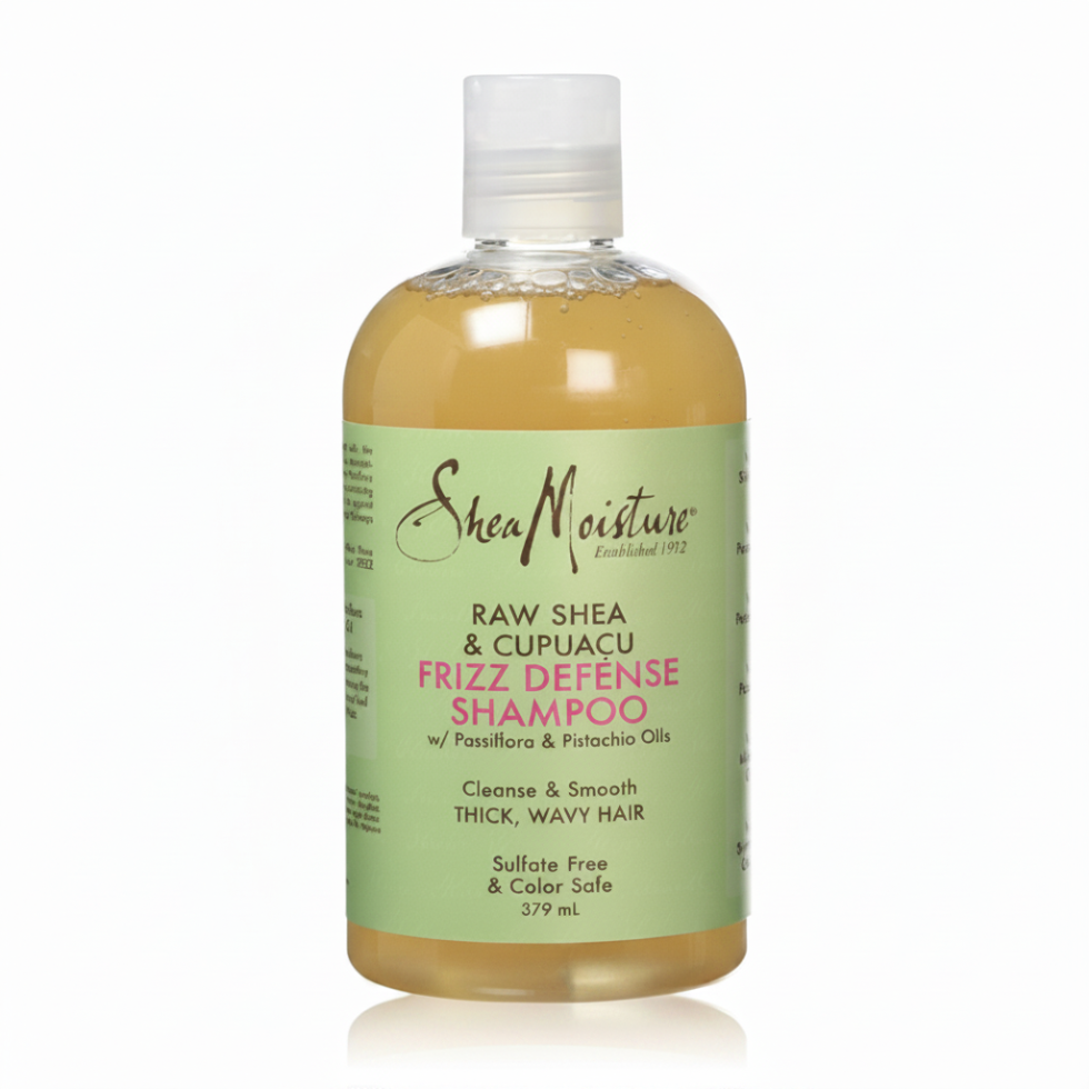 sheamoisture raw shea cupuacu shampoo frizz defense hydrating smooth soft shiny hair
