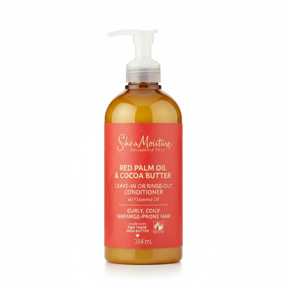 SheaMoisture red palm oil and cocoa butter rinse out or leave in conditioner 384ml hydrating detangling hair treatment for curls and frizz control
