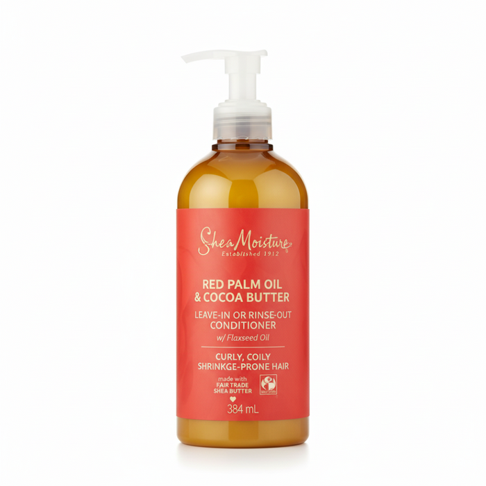 Shea Moisture Après-shampooing sans rinçage ou à l'huile de palme rouge et au beurre de cacao 384 ml