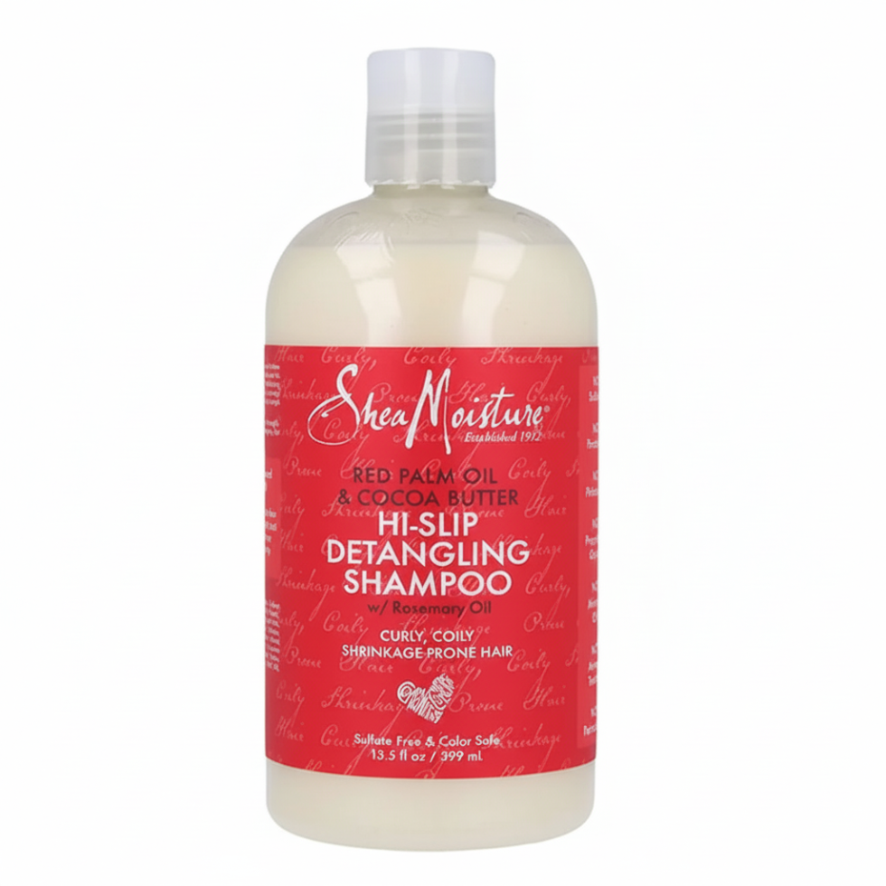 SheaMoisture red palm oil cocoa butter hi slip detangling shampoo 399ml moisturizing detangling shampoo for soft smooth and manageable hair
