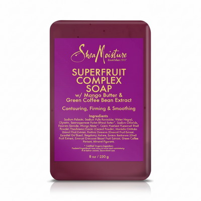 SheaMoisture superfruit complex soap bar for nourishing gentle cleansing and soft healthy skin
