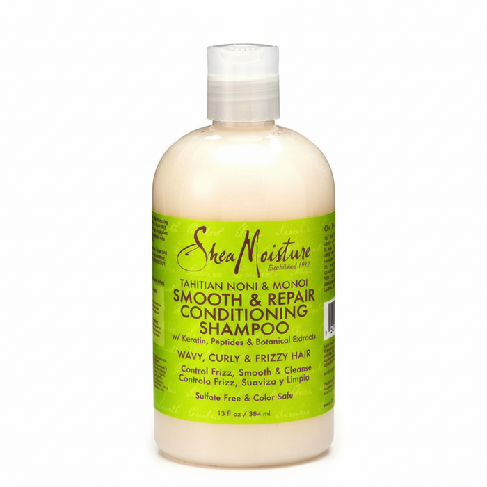 SheaMoisture Tahitian Noni & Monoi Shampoo 384ml | High Conditioning Repair & Smooth