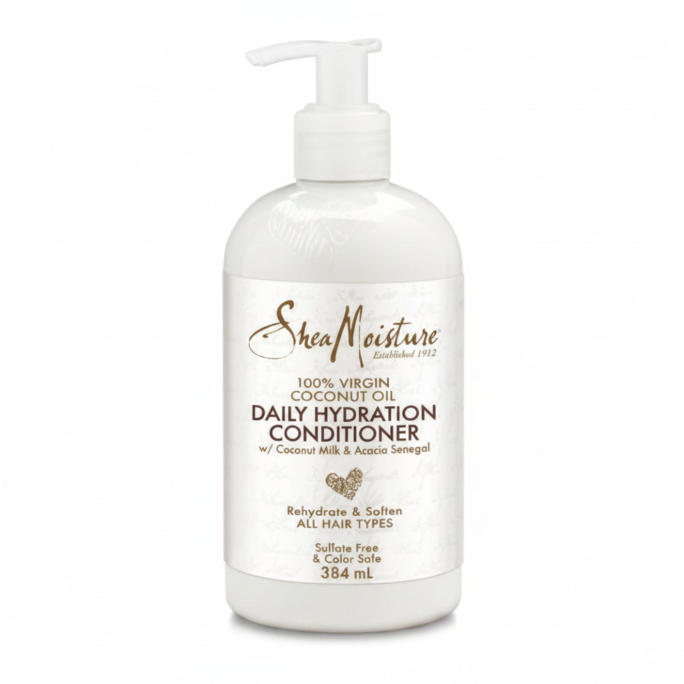 SheaMoisture virgin coconut oil daily hydration conditioner 384ml deeply moisturizing hair care for soft smooth and frizz free hair