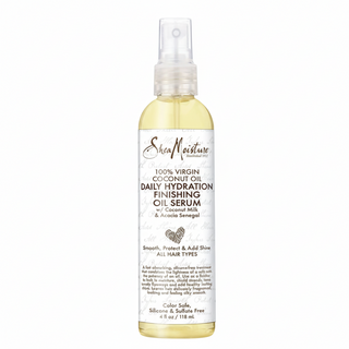 SheaMoisture virgin coconut oil daily hydration finishing serum 118ml frizz control shine boost lightweight hair smoothing serum