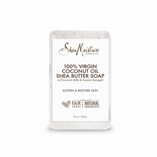 SheaMoisture virgin coconut oil and shea butter soap hydrating bar for dry skin gentle cleansing and moisturizing soap bar